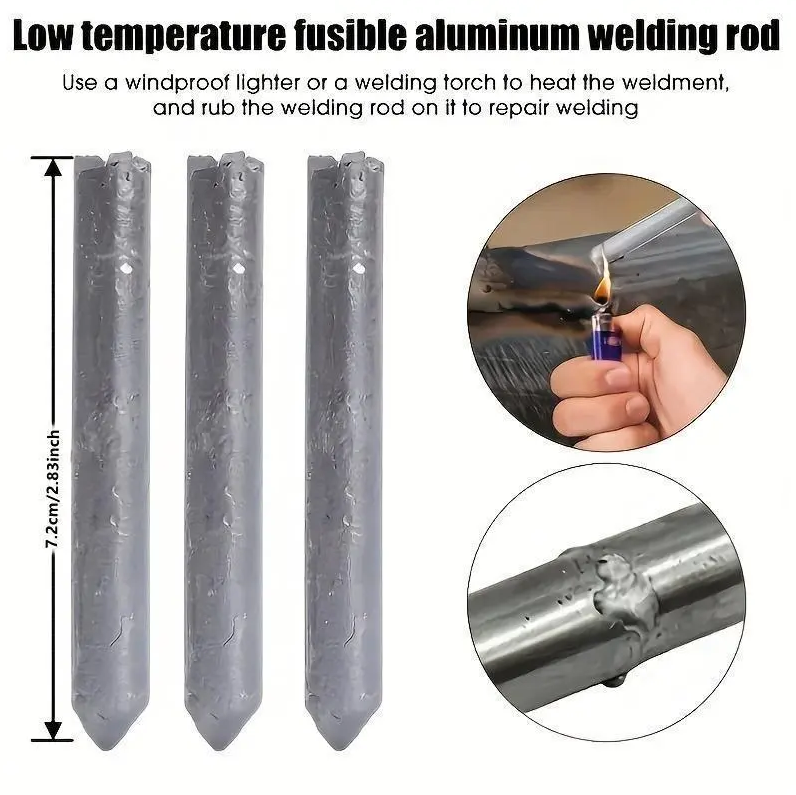 Low-Temperature, Easily Fusible Aluminum Welding Rods, Suitable for Water Tanks and Pipes